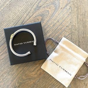 Authentic David Yurman Gold X Cable bracelet 5mm